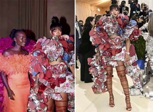 metgala2017主题水果姐蕾哈娜奇葩作妖 杨幂刘雯养眼