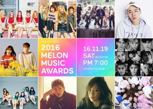 2016 Melon Music Awards投票开启  red Velvet防弹少年团人气高